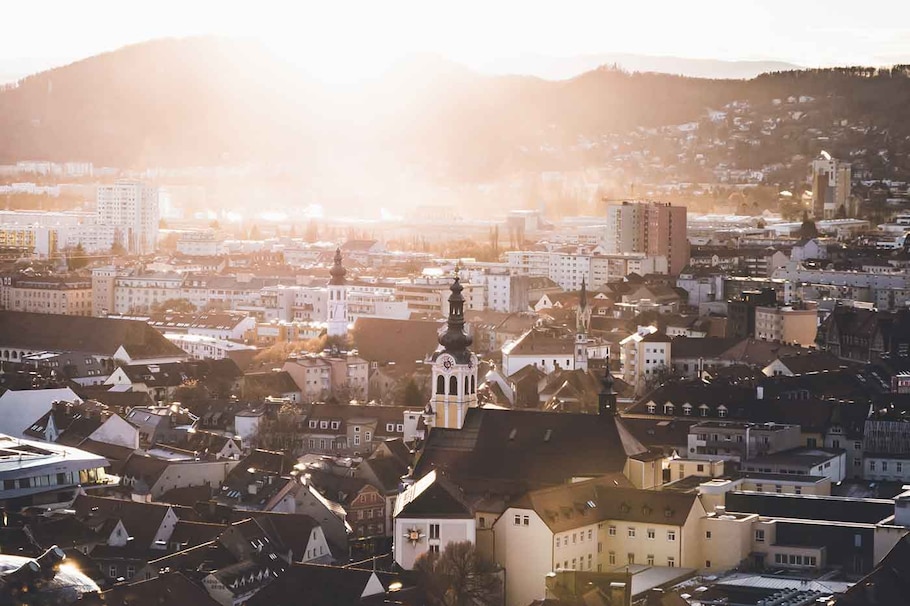 Graz, Städtetrip Österreich, Graz von oben