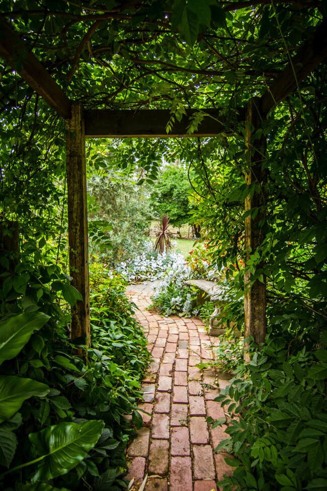 Auszeit im sommerlich blühenden Klostergarten