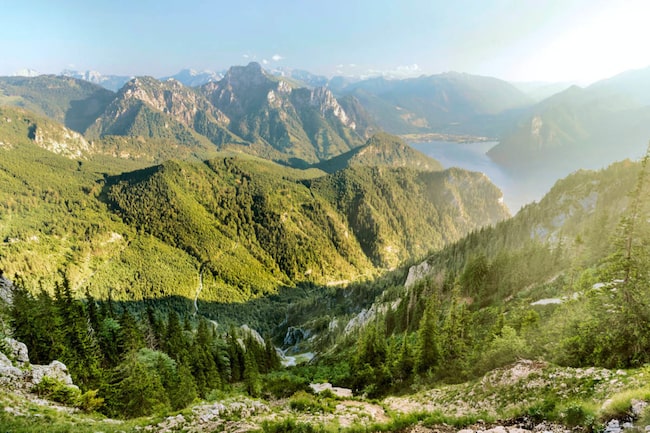 Ein Blick über die Berge