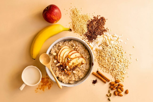 Porridge Rezept mit Apfel und Kurkuma