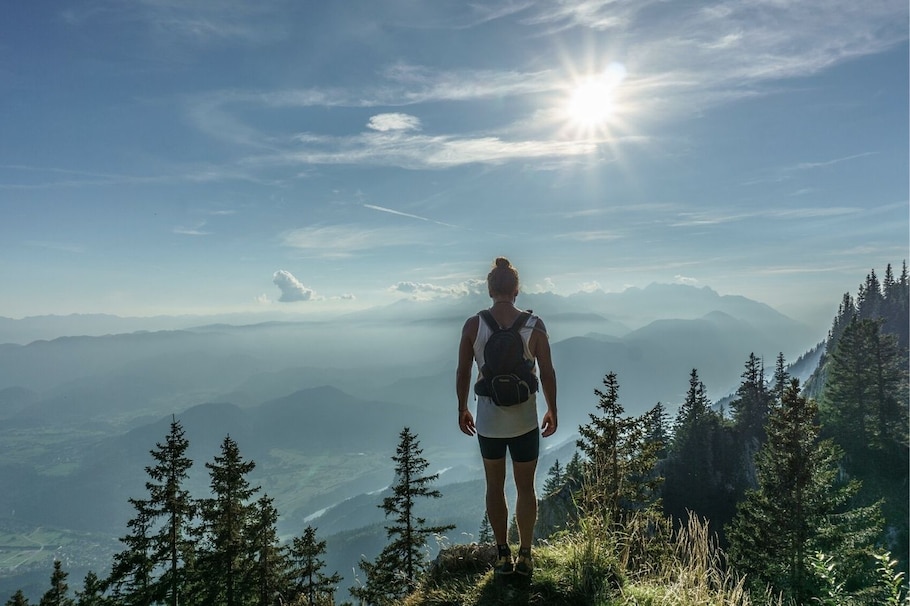 Mann, Wanderung, Gipfel