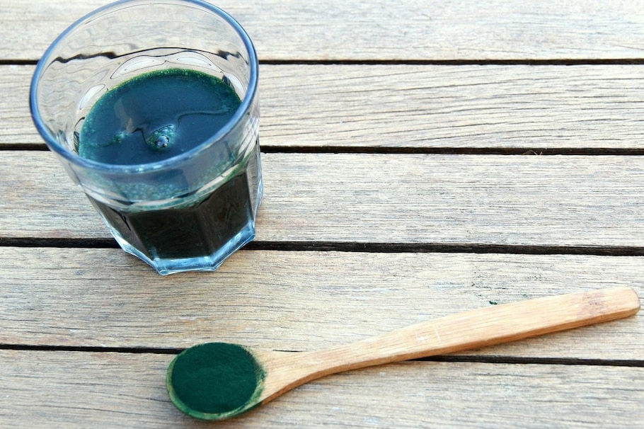 Spirulina, Pulver, Trinken, Superfood