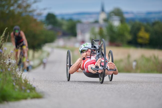 Florian Brungraber beim Triathlon