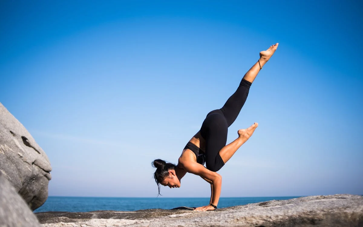 outdoor sport, Yoga-Übung, Frau, Sport im Freien,