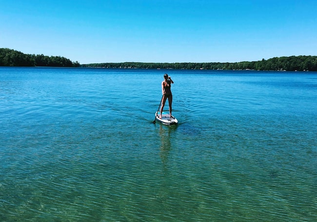 SUP auf dem See